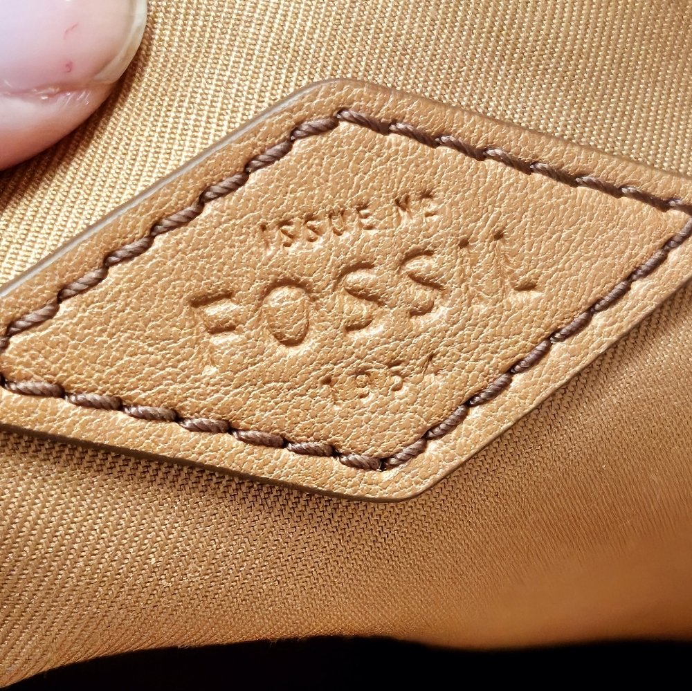 Fossil Striped Gray and Tan Women's Bag - Picture 11 of 13